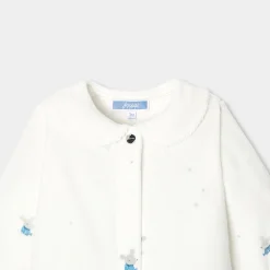 Jacadi Pajamas|Baby girl velvet pajamas White/Multicolour