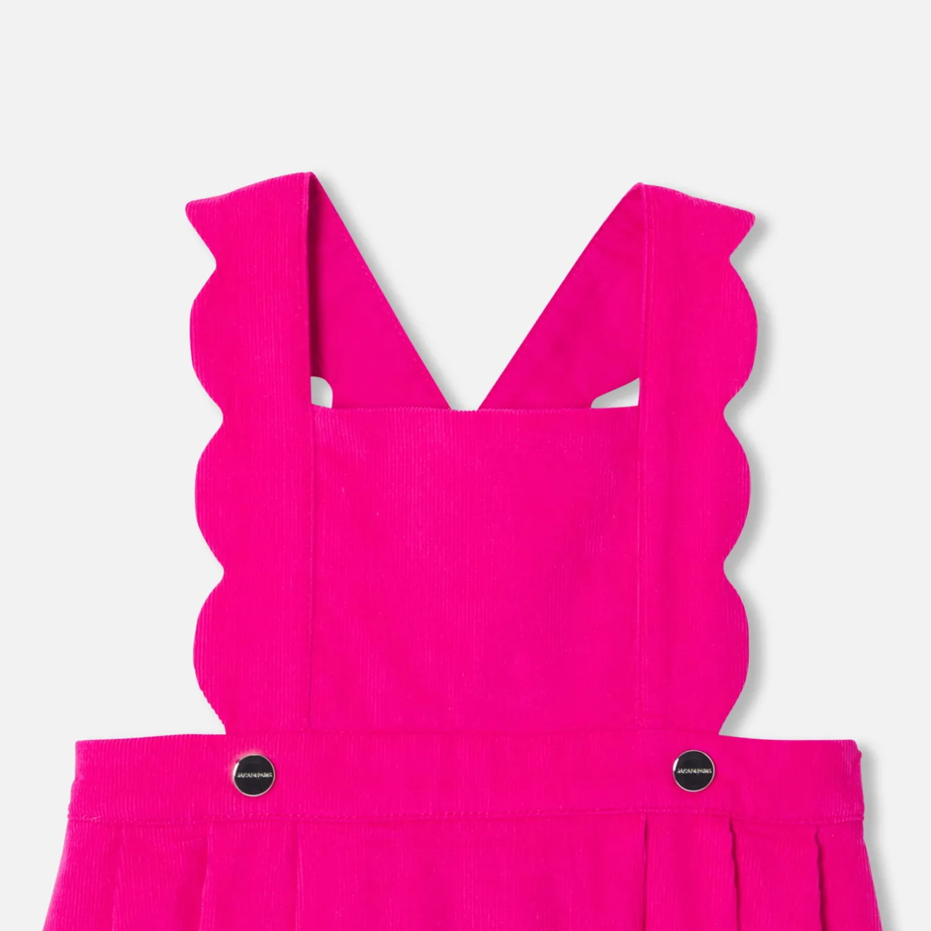Jacadi Dresses|Baby girl velvet pinafore dress Raspberry