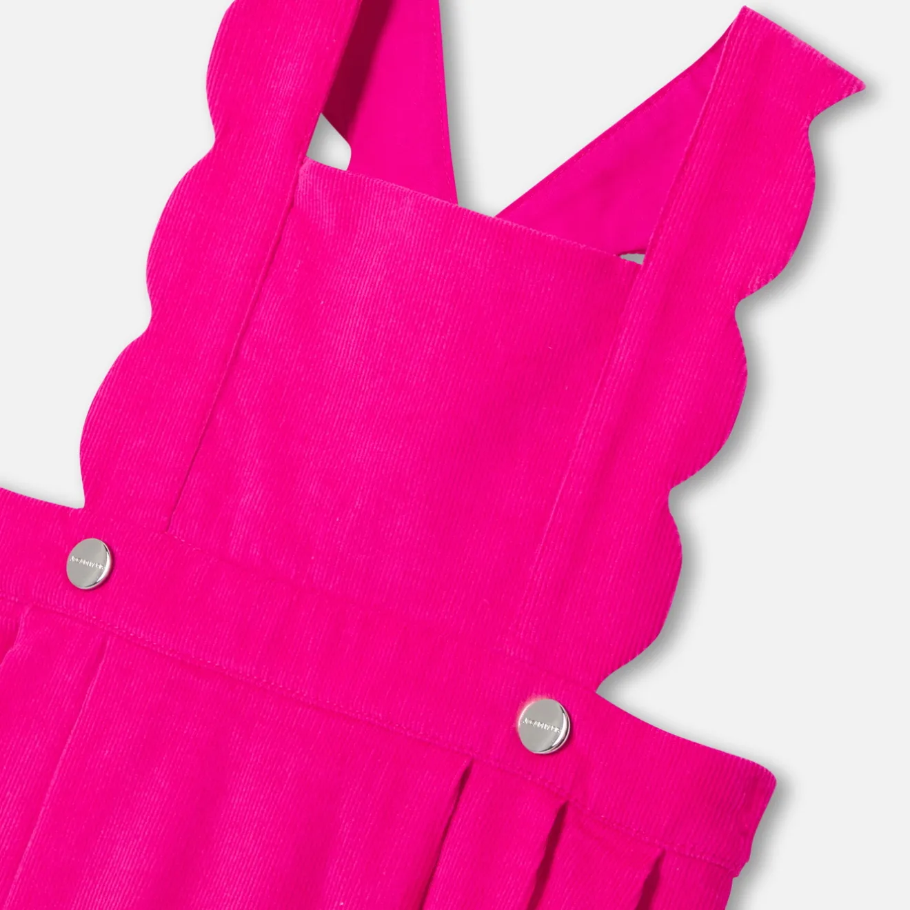 Jacadi Dresses|Baby girl velvet pinafore dress Raspberry
