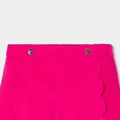 Jacadi Pants And Shorts|Baby girl velvet shorts Couture Pink