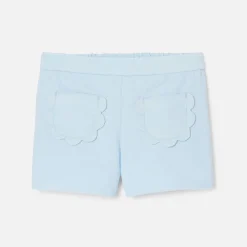 Jacadi Pants And Shorts|Baby girl velvet shorts Cloud
