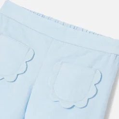 Jacadi Pants And Shorts|Baby girl velvet shorts Cloud