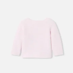 Jacadi Jumpers, Sweatshirts And Cardigans|Baby girl wool and cotton cardigan Jacadi pale Pink