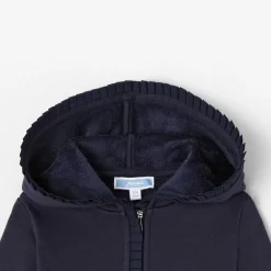 Jacadi Cardigans, Sweaters And Sweatshirts|Baby girl zip-up sweatshirt Jacadi Navy
