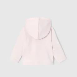 Jacadi Cardigans, Sweaters And Sweatshirts|Baby girl zip-up sweatshirt Jacadi Powder Pink