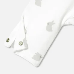 Jacadi Bloomers, Overalls And Sets|Baby jumpsuit in wadded jersey White/Grey