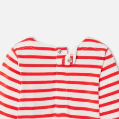 Jacadi Bodysuits|Baby long sleeve bodysuit White/Red