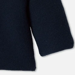 Jacadi Coats And Outerwear|Coats And Outerwear|Baby Merino wool burnous jacket Light navy