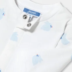 Jacadi Pajamas|Baby pajamas in fleece with a bunny pattern White/Multicolour