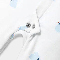 Jacadi Pajamas|Baby pajamas in fleece with a bunny pattern White/Multicolour