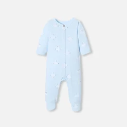 Jacadi Pajamas|Baby pajamas in fleece with a seagull pattern Blue/Multicolour