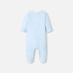 Jacadi Pajamas|Baby pajamas in fleece with a seagull pattern Blue/Multicolour