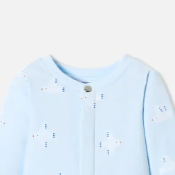 Jacadi Pajamas|Baby pajamas in fleece with a seagull pattern Blue/Multicolour