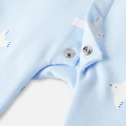 Jacadi Pajamas|Baby pajamas in fleece with a seagull pattern Blue/Multicolour