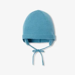 Jacadi Other Accessories|Beanies Scarves And Gloves|Baby plain hat Prussian blue