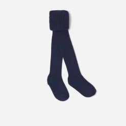 Jacadi Accessories|Baby ribbed tights Jacadi Navy
