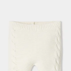 Jacadi Bloomers, Overalls And Sets|Baby set in cable knit Jacadi soft white