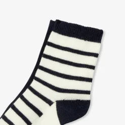 Jacadi Socks And Booties|Accessories|Baby socks duo White/Navy