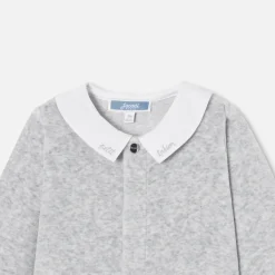 Jacadi Pajamas|Pajamas|Baby velvet pajamas Jacadi light Heather Grey