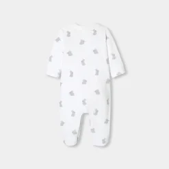 Jacadi Pajamas|Pajamas|Baby velvet pajamas White/Multicolour