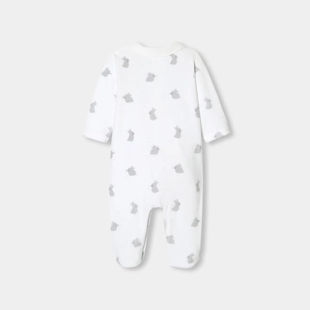 Jacadi Pajamas|Pajamas|Baby velvet pajamas White/Multicolour
