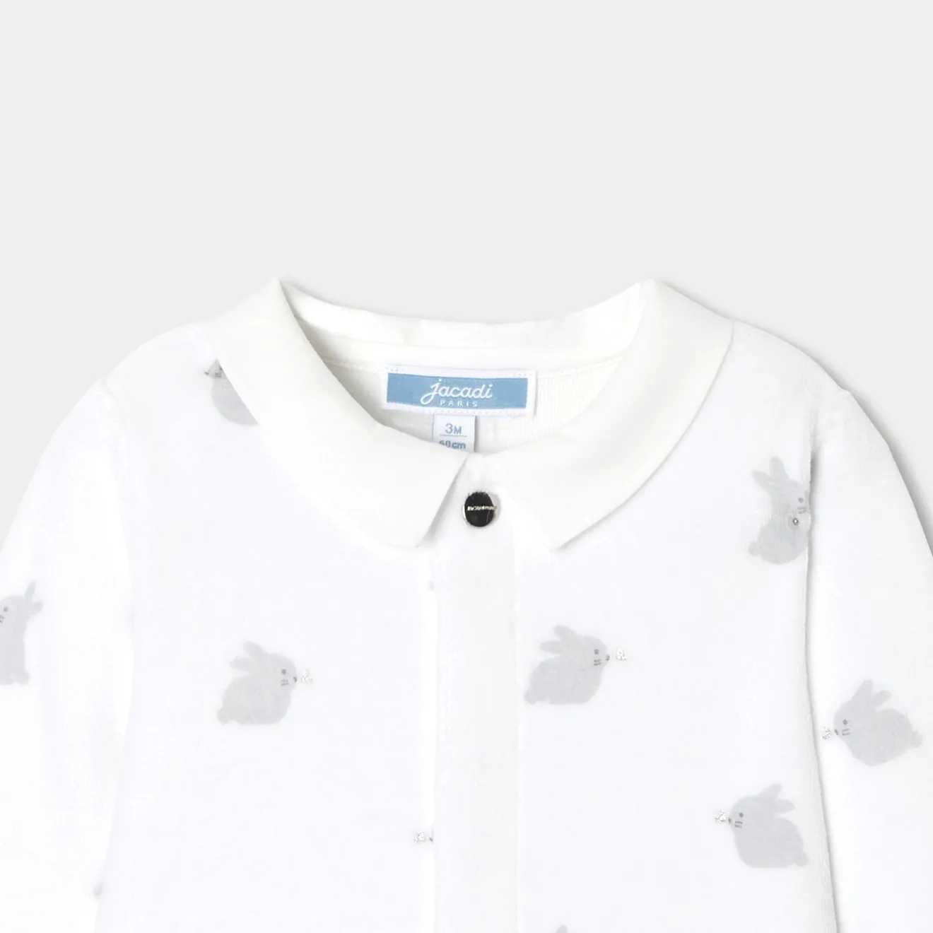 Jacadi Pajamas|Pajamas|Baby velvet pajamas White/Multicolour