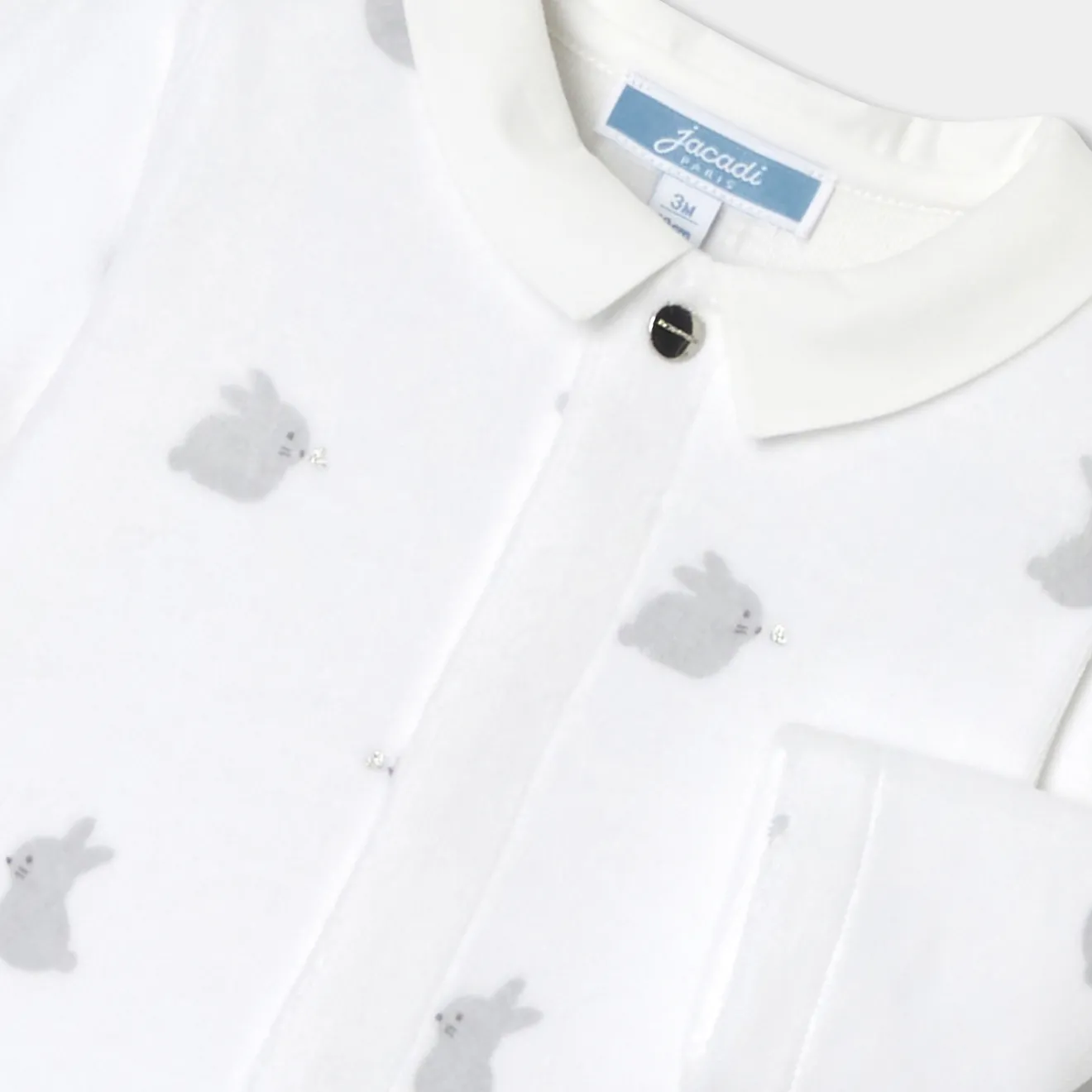 Jacadi Pajamas|Pajamas|Baby velvet pajamas White/Multicolour