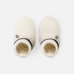 Jacadi Socks And Booties|Accessories|Baby wool booties White/Navy