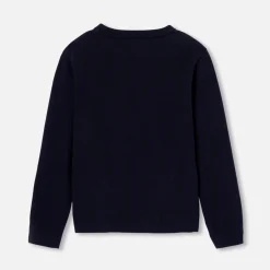 Jacadi Sweaters, Sweatshirts And Cardigans|Boy car intarsia sweater Jacadi Navy