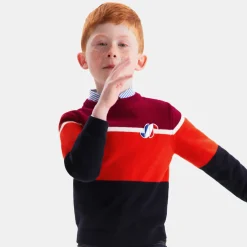 Jacadi Sweaters, Sweatshirts And Cardigans|Boy color block sweater Navy/Red