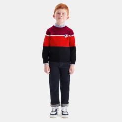 Jacadi Sweaters, Sweatshirts And Cardigans|Boy color block sweater Navy/Red