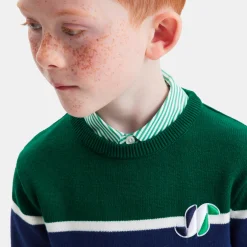 Jacadi Sweaters, Sweatshirts And Cardigans|Boy color block sweater Grey/Multicolour