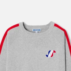 Jacadi Sweaters, Sweatshirts And Cardigans|Boy cotton sweater Jacadi light Heather Grey