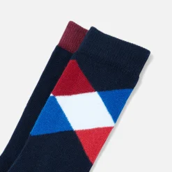 Jacadi Socks And Booties|Accessories|Boy duo of high socks Multicolour