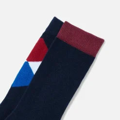 Jacadi Socks And Booties|Accessories|Boy duo of high socks Multicolour
