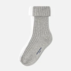 Jacadi Socks And Booties|Accessories|Boy duo of socks White/Grey