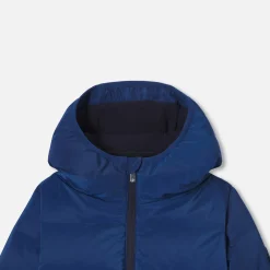 Jacadi Coats And Outerwear|Boy Coats & Puffer Jackets|Boy hooded jacket Navy blue
