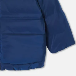 Jacadi Coats And Outerwear|Boy Coats & Puffer Jackets|Boy hooded jacket Navy blue
