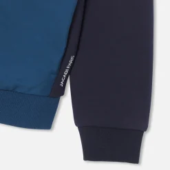 Jacadi Sweaters, Sweatshirts And Cardigans|Boy hooded jacket Navy blue