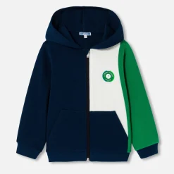 Jacadi Sweaters, Sweatshirts And Cardigans|Boy hoodie Navy/Green