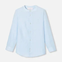 Jacadi Shirts|Boy linen shirt Blue