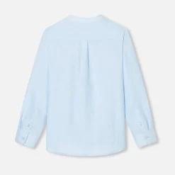 Jacadi Shirts|Boy linen shirt Blue