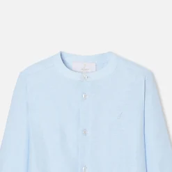 Jacadi Shirts|Boy linen shirt Blue