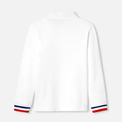 Jacadi T-Shirts And Polo Shirts|Boy long-sleeved polo Jacadi White