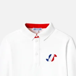 Jacadi T-Shirts And Polo Shirts|Boy long-sleeved polo Jacadi White