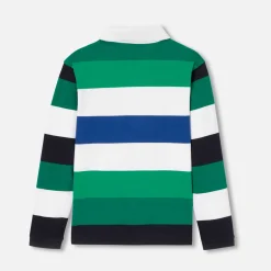 Jacadi T-Shirts And Polo Shirts|Boy long-sleeved polo Green/Multicolour