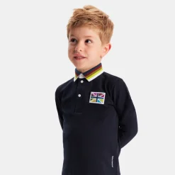 Jacadi T-Shirts And Polo Shirts|Boy long-sleeved polo Jacadi Navy