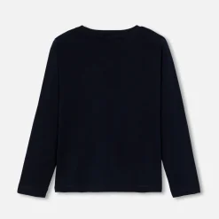 Jacadi T-Shirts And Polo Shirts|Boy long-sleeved T-shirt Jacadi Navy