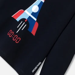 Jacadi T-Shirts And Polo Shirts|Boy long-sleeved T-shirt Jacadi Navy