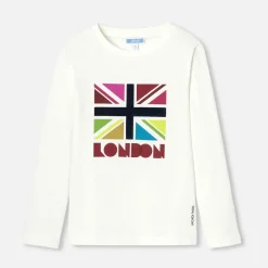 Jacadi T-Shirts And Polo Shirts|Boy long-sleeved T-shirt Jacadi soft white